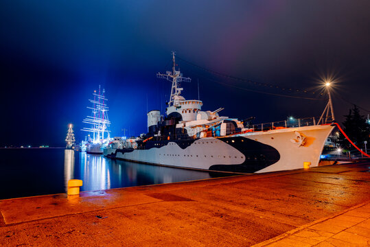 Orp Błyskawica in the port of Gdynia