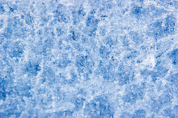 Beautiful winter background. The texture of the ice, soft focus.Texture ice with cracks. Frosty pattern. Abstract ice background. Winter wonderland. Winter background for Christmas card.