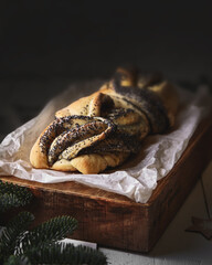 lush fragrant bun with poppy