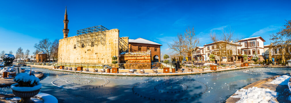 Haci Bayram Square is famous with Hacibayram Mosque and Temple of Augustus in Ankara