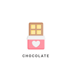 chocolate icon vector illustration. chocolate icon flat design.