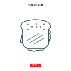 snacks icon vector in trendy flat style isolated on white background. snacks icon image, snacks icon illustration. snacks with a cherry icon