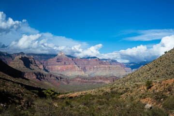 The Bright Angel Trail at the Grand Canyon Arizona