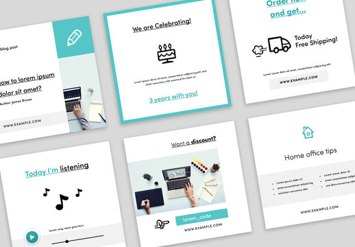 Social Media Layouts for Bloggers and Vendors