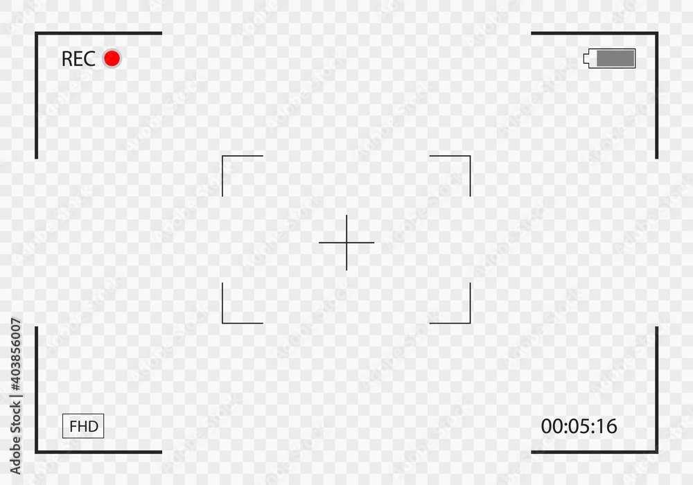Canvas Prints camera frame viewfinder. video recording screen. photo camera viewfinders. modern focusing screen. v