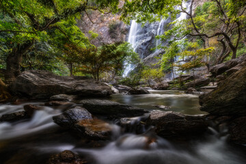 National park  Klong Lan Waterfall thailand.