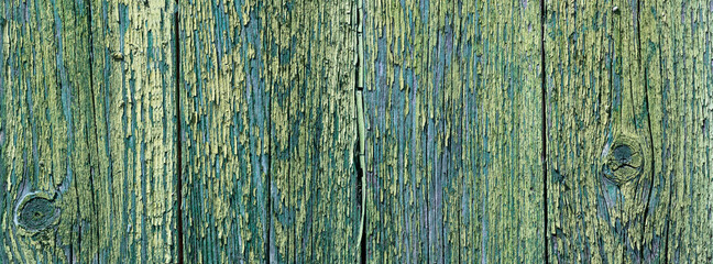 Fototapeta na wymiar Wood texture surface with old green pattern. Wooden background.