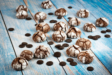 group of chocolate round cakes