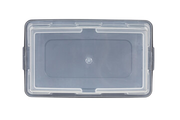 Transparent plastic boxes with colored lid,