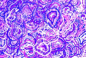 Light Pink, Blue vector template with chaotic shapes.