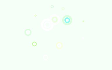 Light Blue, Green vector texture with disks.