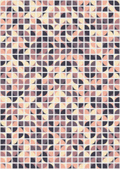 Abstract Geometric Pattern generative computational art illustration