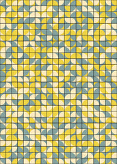 Abstract Geometric Pattern generative computational art illustration