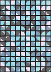 Abstract Geometric Pattern generative computational art illustration