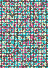 Abstract Geometric Pattern generative computational art illustration