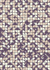 Abstract Geometric Pattern generative computational art illustration