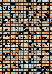 Abstract Geometric Pattern generative computational art illustration
