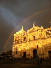 Fototapeta premium cathedral in Leon Nicaragua