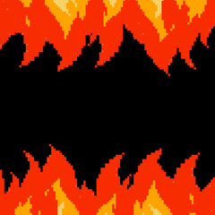 Pixel fire. Pixel art 8 bit