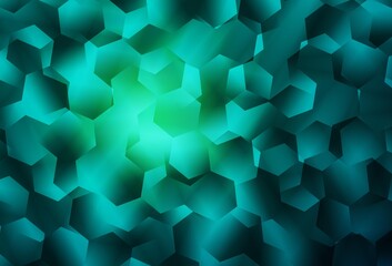 Light Green vector polygon abstract layout.