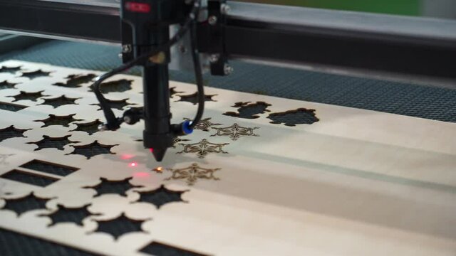 Image of laser cutting machine.