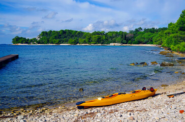 Fototapeta premium Golden Cape Forest Park, Rovinj, Istria, Croatia