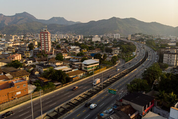 Fototapeta premium Heavy traffic in Rio de Janeiro, Brazil