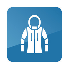 Winter Jacket vector icon. Winter sign