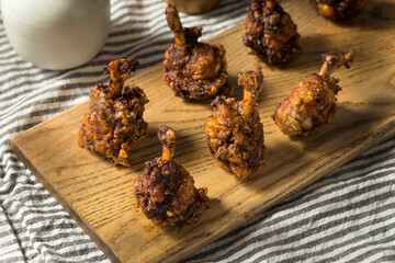 Homemade Deep Fried Chicken Lollipops