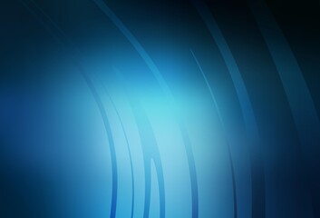 Dark BLUE vector background with wry lines.