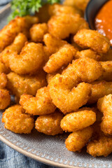 Homemade Deep Fried Popcorn Shrimp