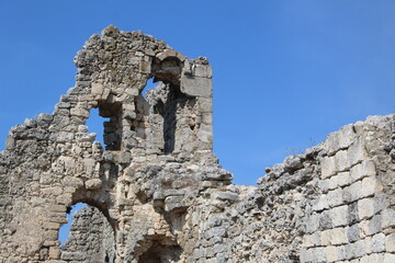 ruins of the old ancient fortress sights in the Crimea 