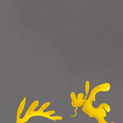 Gold yellow art illustration wallpaper icon background grey design