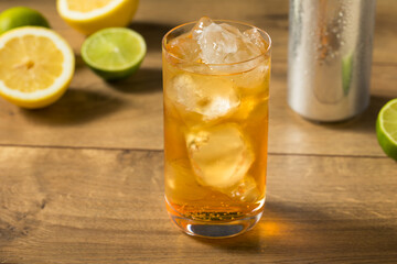 Refreshing Cold Ginger Beer Drink