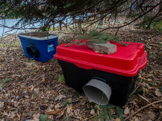 Home made DIY winter shelters for feral cats