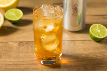 Refreshing Cold Ginger Beer Drink