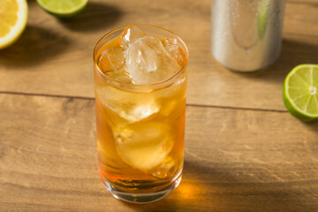 Refreshing Cold Ginger Beer Drink