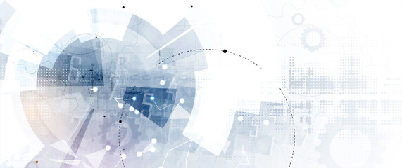 Technology data background, idea of global business solution