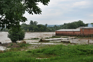  River overflowed after heavy rains