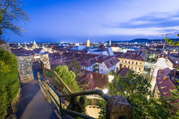 Obraz premium The city center of Graz, Austria