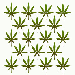 Naklejka premium Cannabis leaf art illustration wallpaper texture background design card icon