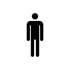 Fototapeta na wymiar Man icon. Male sign for restroom. Boy WC pictogram for bathroom. Vector toilet symbol