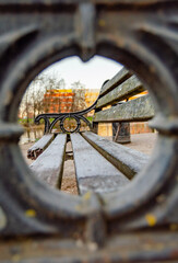 through the hole Park Bench 