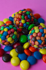 Fototapeta na wymiar colorful chocolate candy