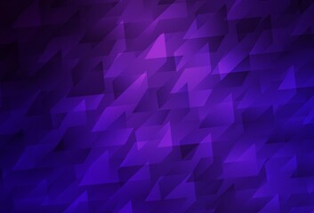 Dark Purple vector backdrop with rhombus.