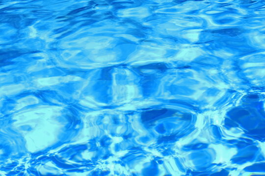 Water abstract background, Swimming pool rippled. Surface of blue swimming pool,background of water in swimming pool. Water background blue.