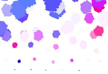 Light Pink, Red vector backdrop with memphis shapes.