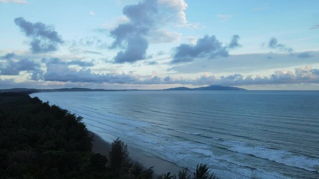 The Sematan Beach and Coastline of the most southern part of Sarawak and Borneo Island