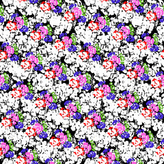 seamless pattern with flowers