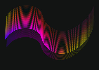 abstract wave background vector